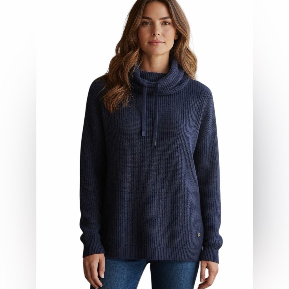 Lauren Ralph Lauren Dark  Blue Cowl Neck Sweater Size M
